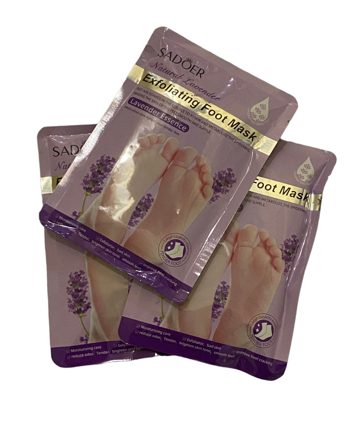 [6941349393849] Mascarilla para exfoliar pies con lavanda SADOER 