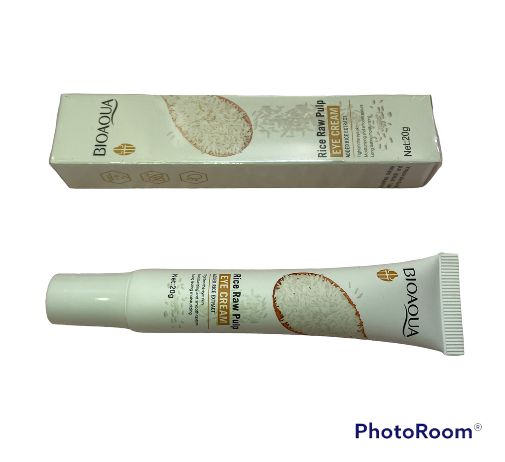 Crema aclarante de pulpa de arroz para contorno de ojos 