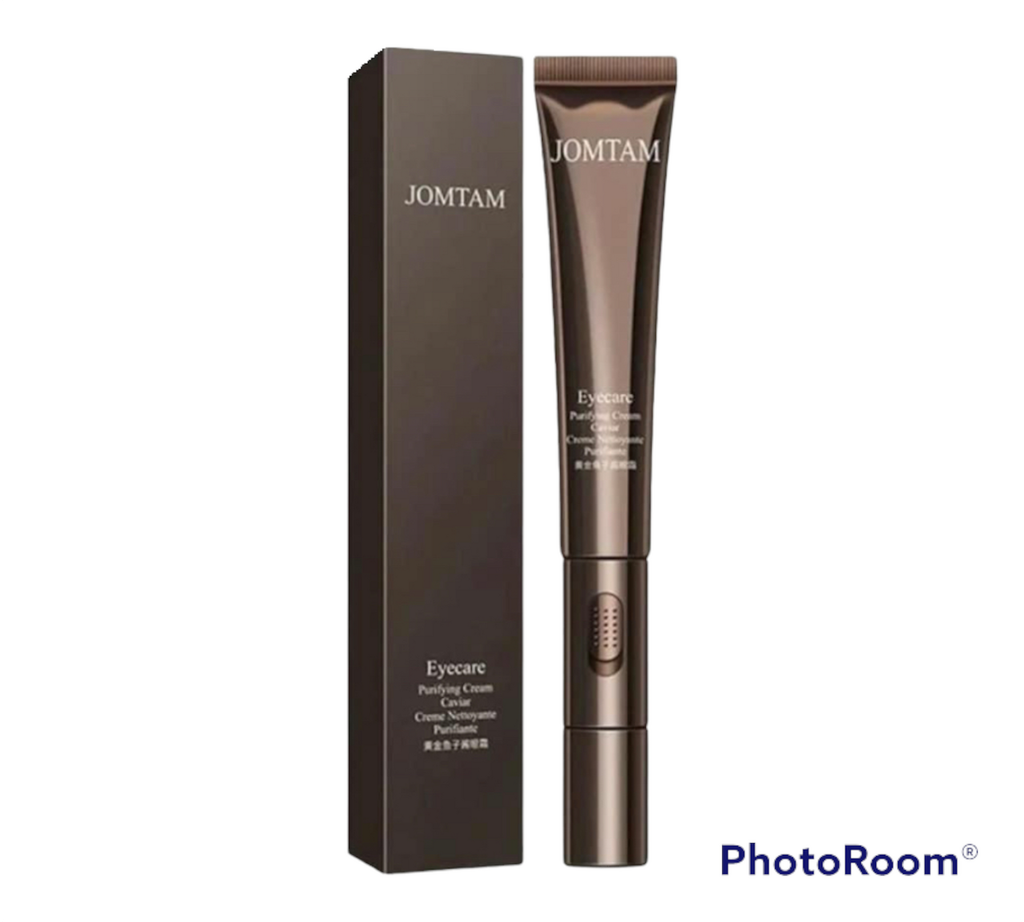 crema hidratante de caviar para contorno de ojos con masajeador eléctrico JOMTAM