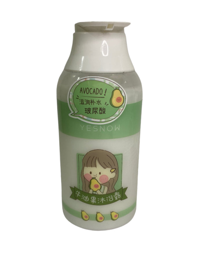 jabón corporal suavizante de extracto de aguacate 500 ml YESNOW 