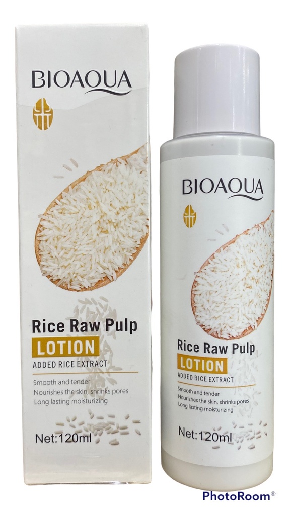 loción hidratante de pulpa de arroz 