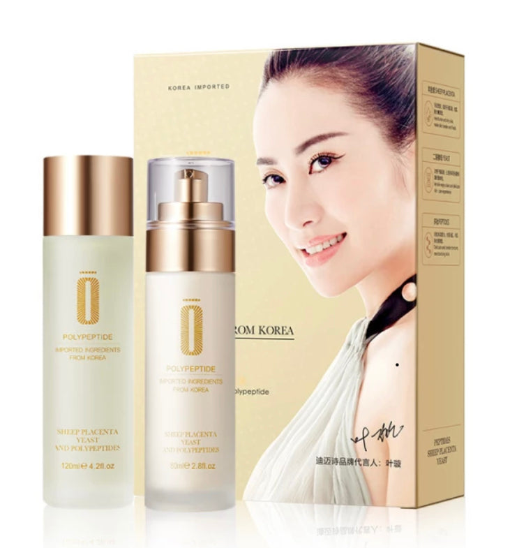 Tratamiento facial a base de placenta, levadura y polipéptidos