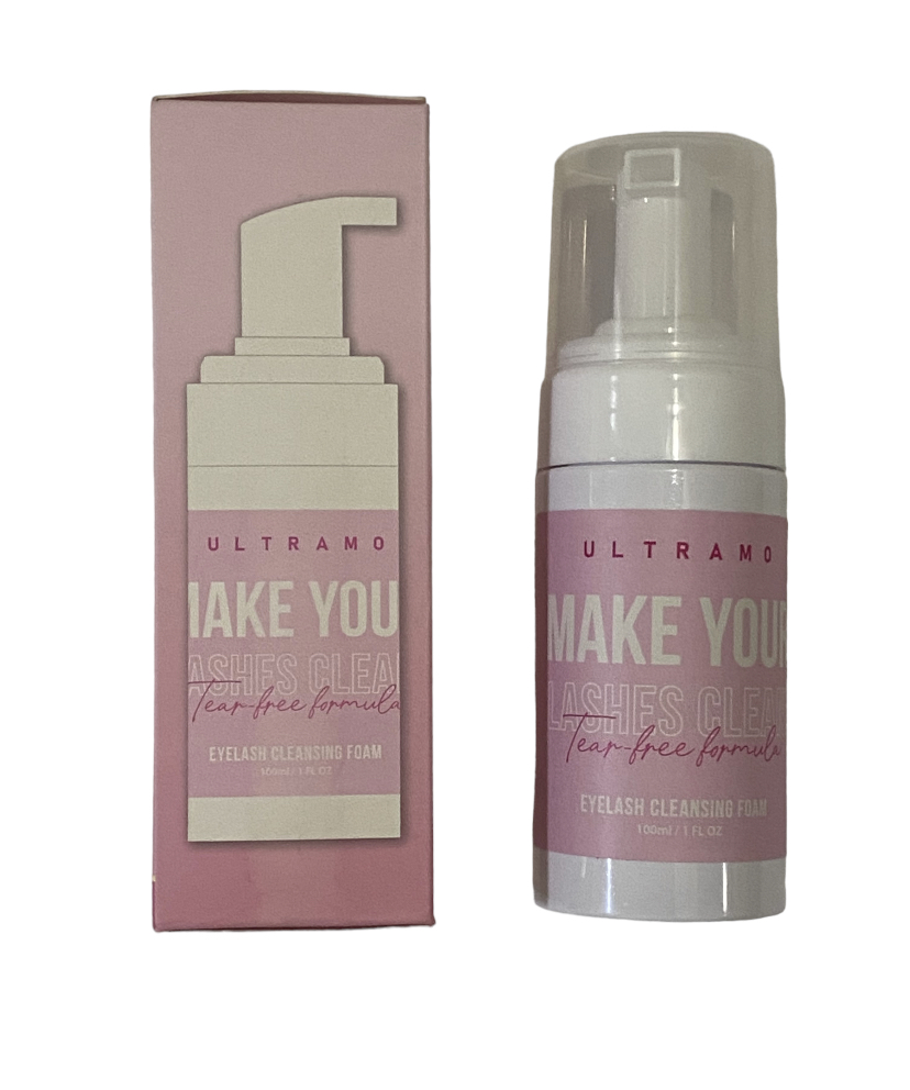 Espuma para limpiar pestañas postizas