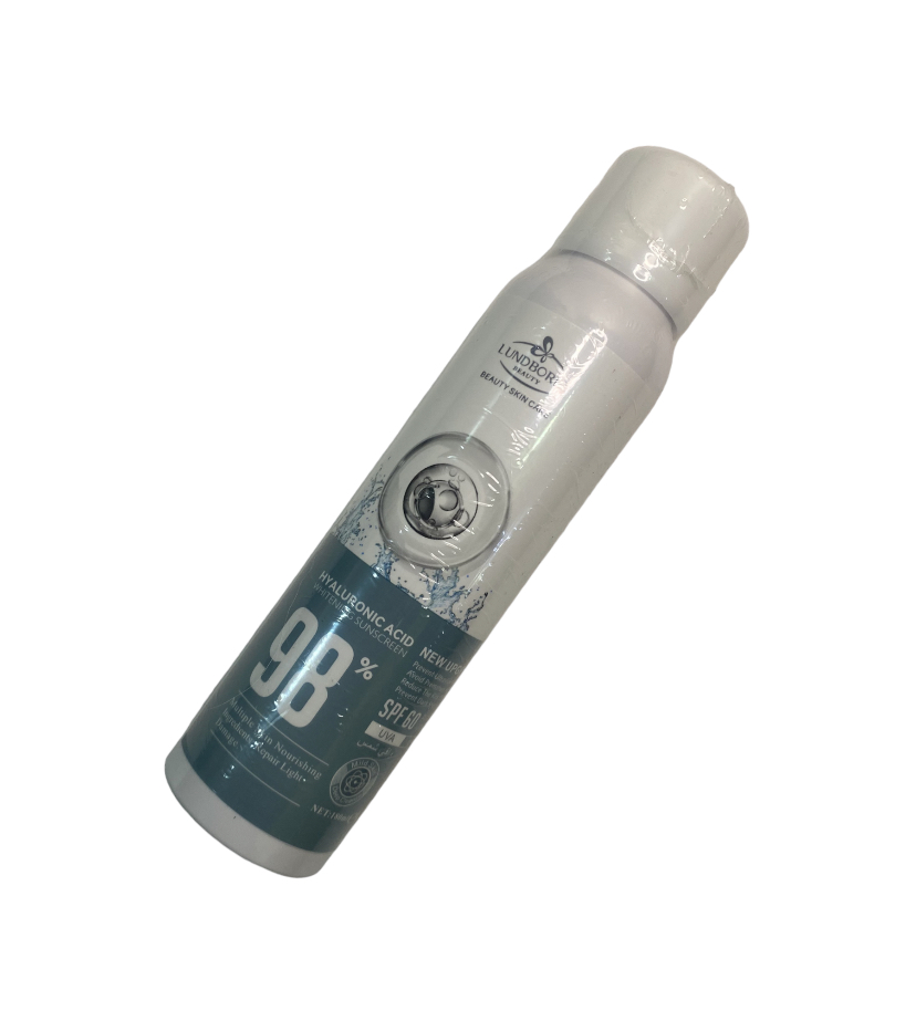 Pantalla solar en spray con ácido hialurónico