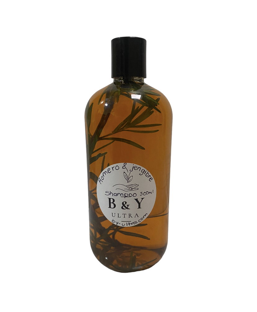Shampoo de romero con jengibre