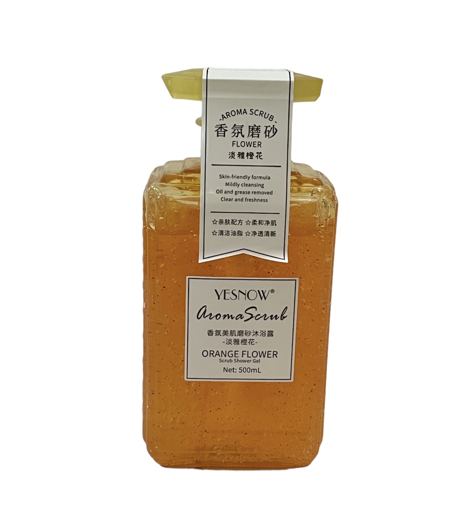 Jabón corporal exfoliante de flor de naranjo