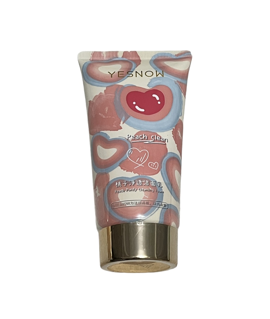 Espuma facial de durazno 
